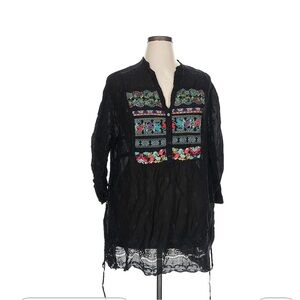 Johnny Was embroidered blouse